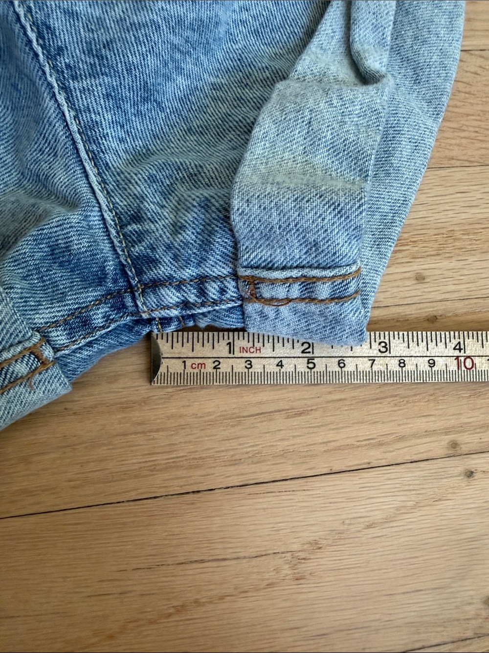 Free People Ziggy Shortall Short Overalls We The Free Light Blue Denim Size M - Picture 11 of 12